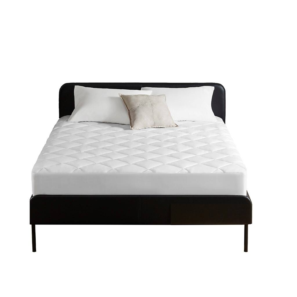 Front. Gracie Mills - Gracie Mills Brielle Overfilled Deep Pocket Mattress Pad - White.