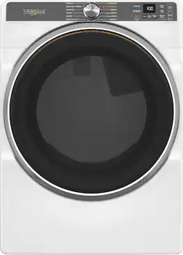 Whirlpool - 7.4 Cu. Ft. Stackable Smart Electric Dryer with Steam and Wrinkle Shield Option - White
