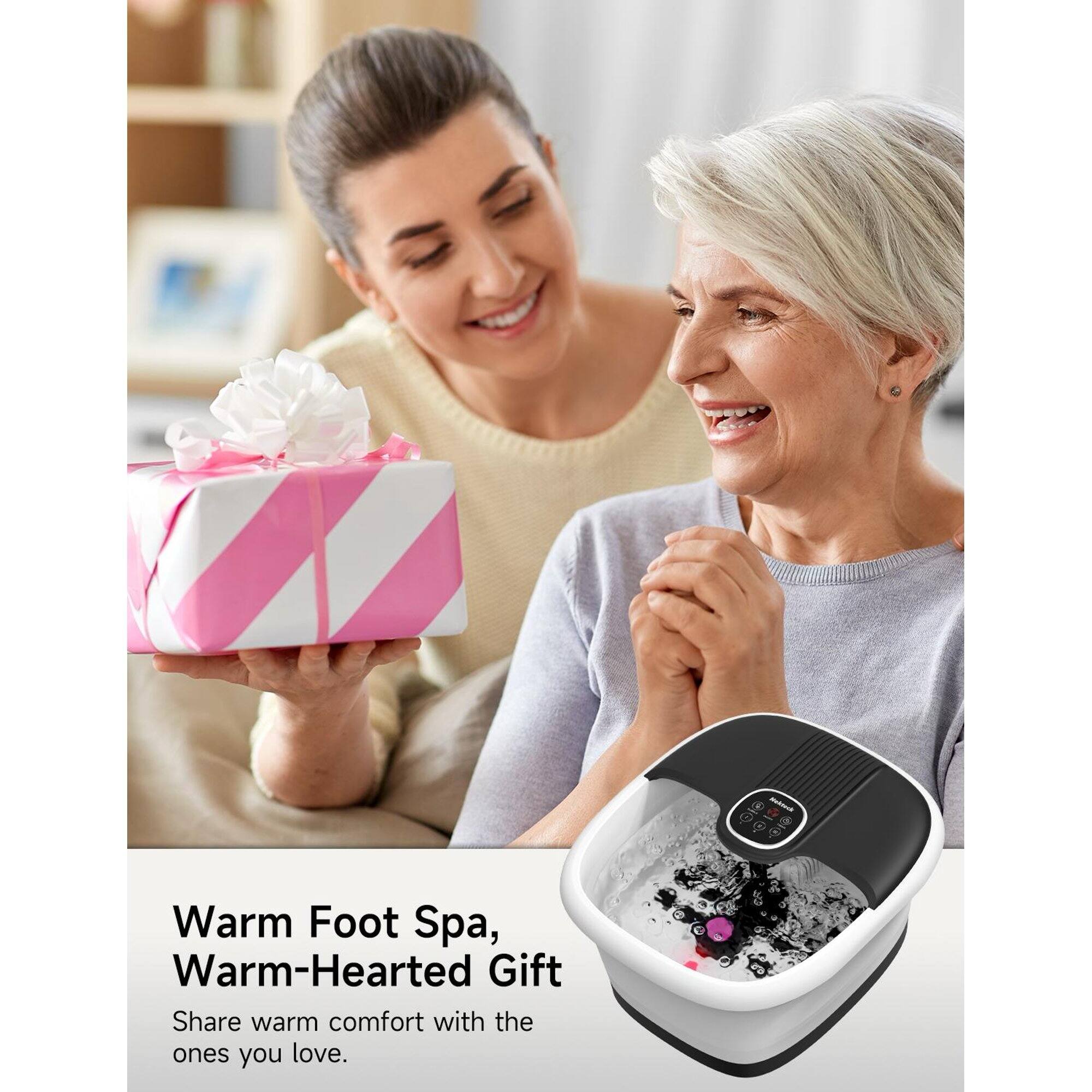 Warm Foot Spa, Warm-Hearted Gift  
Share warm comfort with the ones you love.