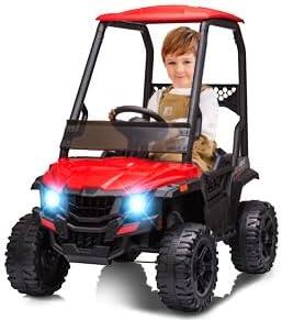 Angle. Homhougo - Kids Ride-On Truck with Remote Control Spring suspension LED lights 3 speeds MP3 player.