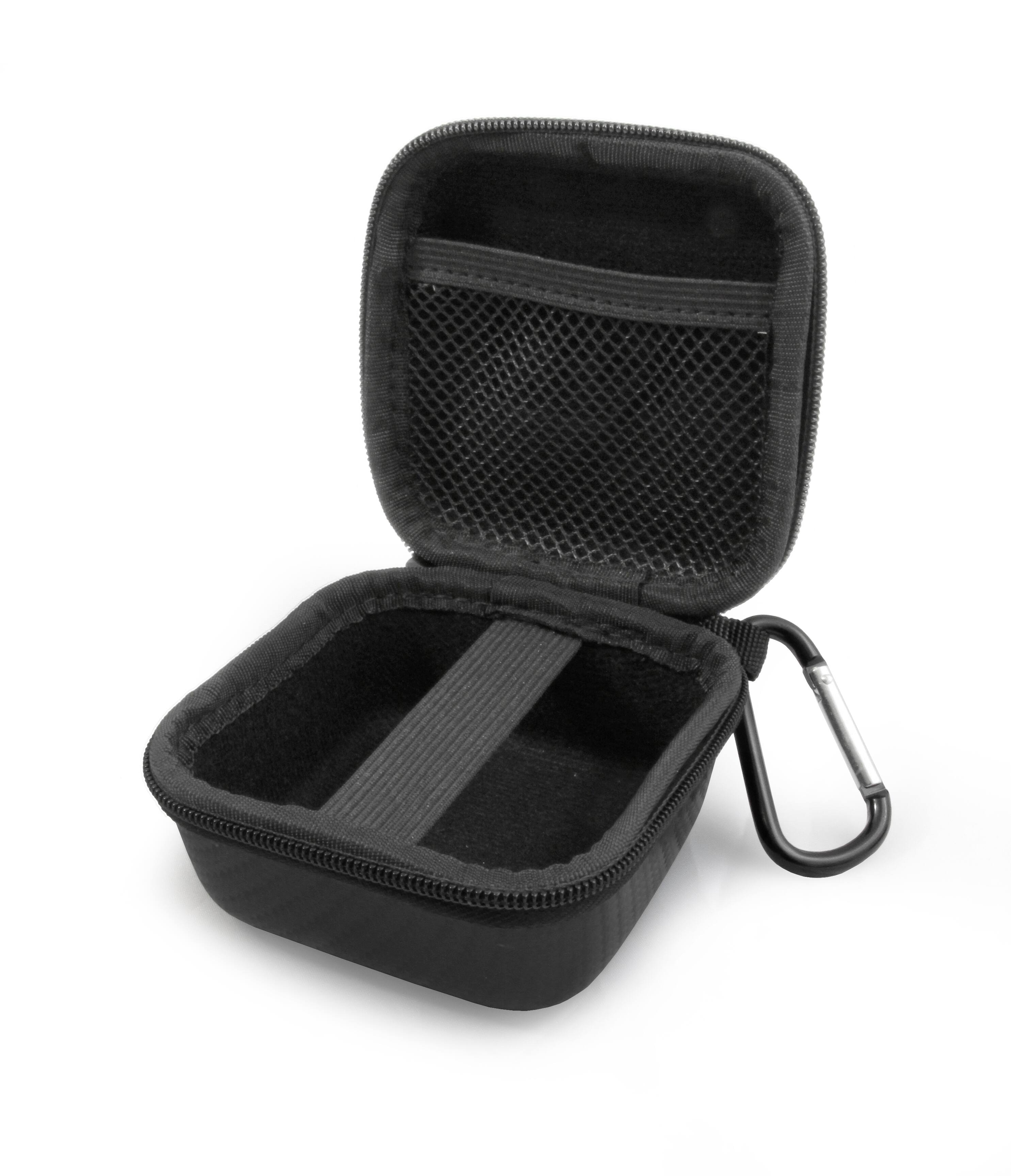 Alt View 2. CASEMATIX - Travel Case Fits Beats Powerbeats Pro Wireless Earbuds w/ Carabiner - Black EVA Earphones Carry Case Only - Black.