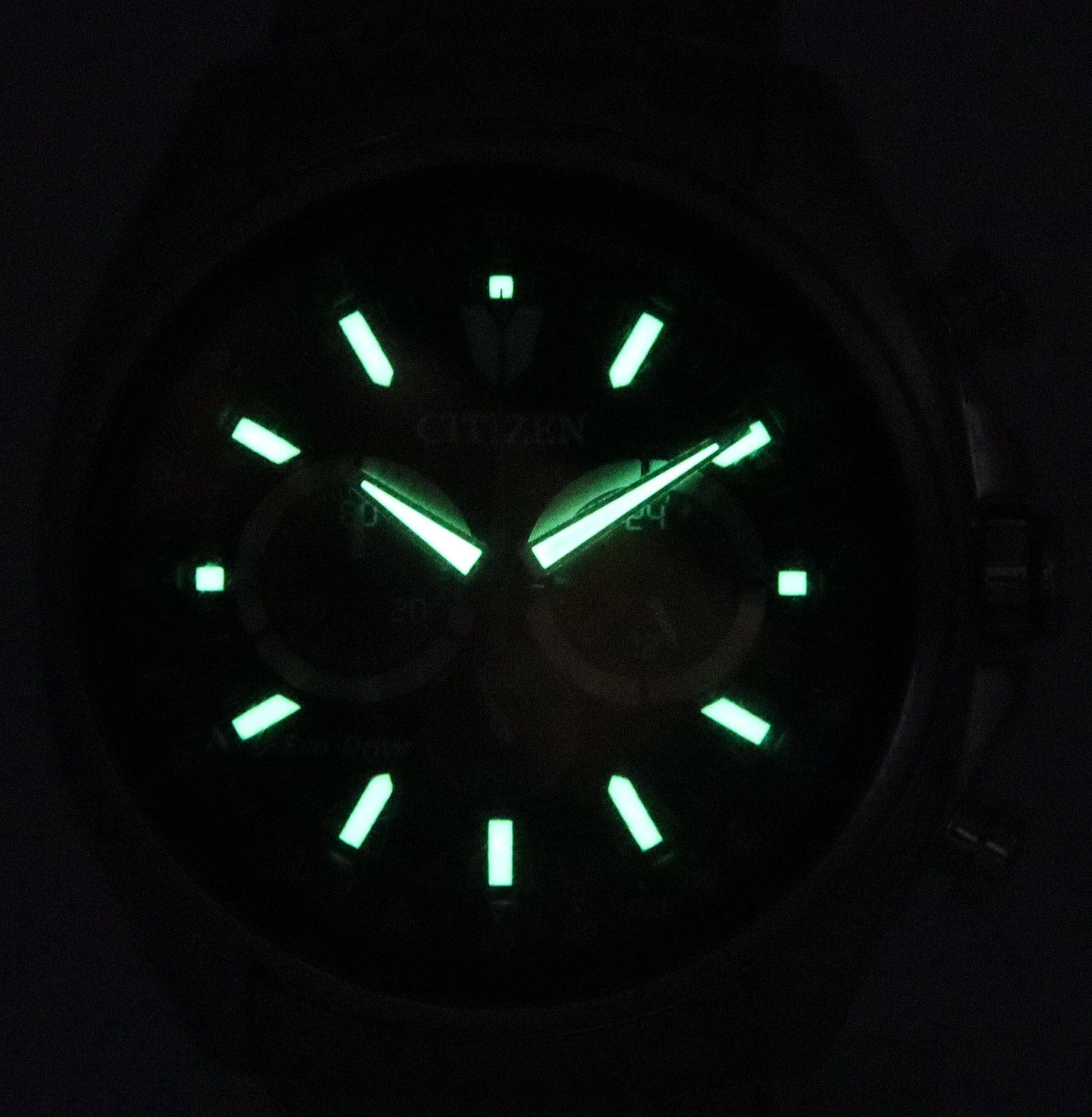 Angle. Citizen - Eco-Drive Chronograph Stainless Steel Black Dial CA4560-81E 100M Men's Watch - Black.