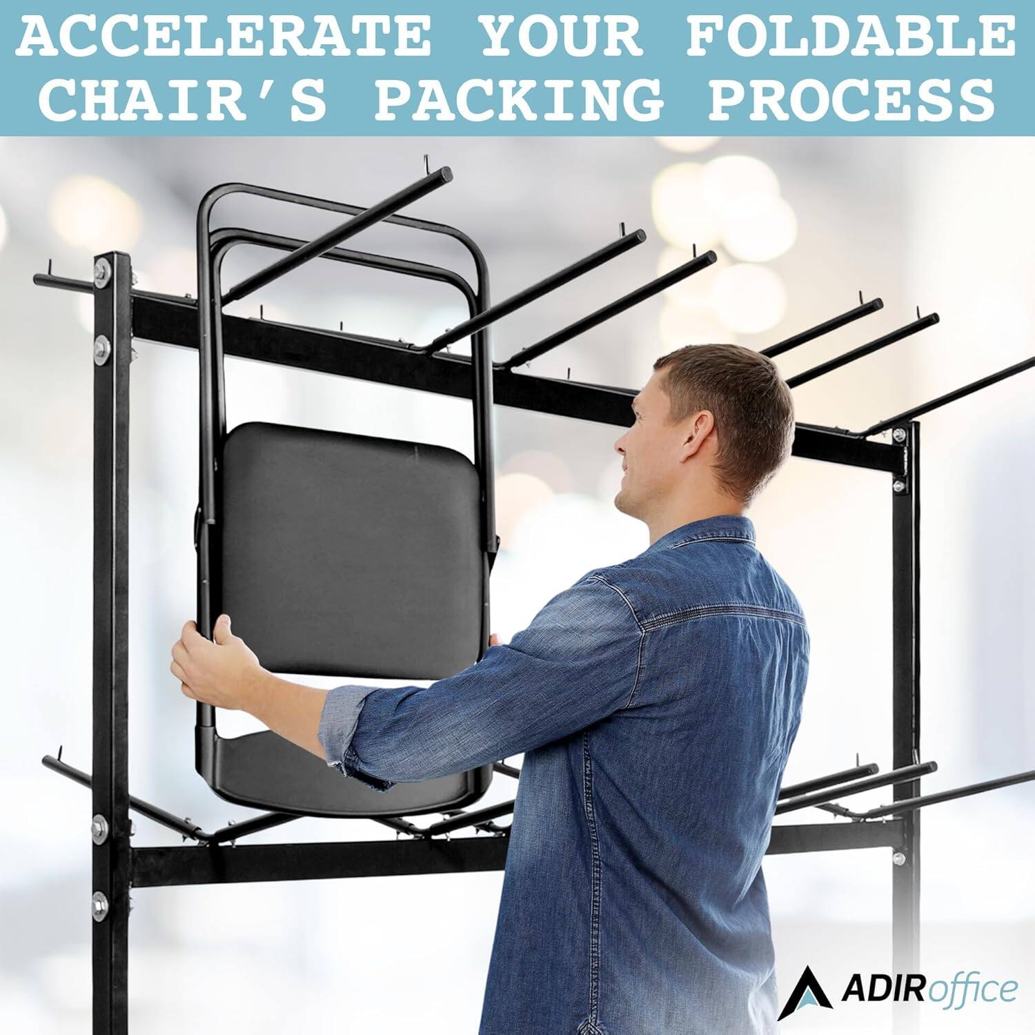 ADIRoffice, ACCELERATE YOUR FOLDABLE CHAIR'S PACKING PROCESS, ADIR