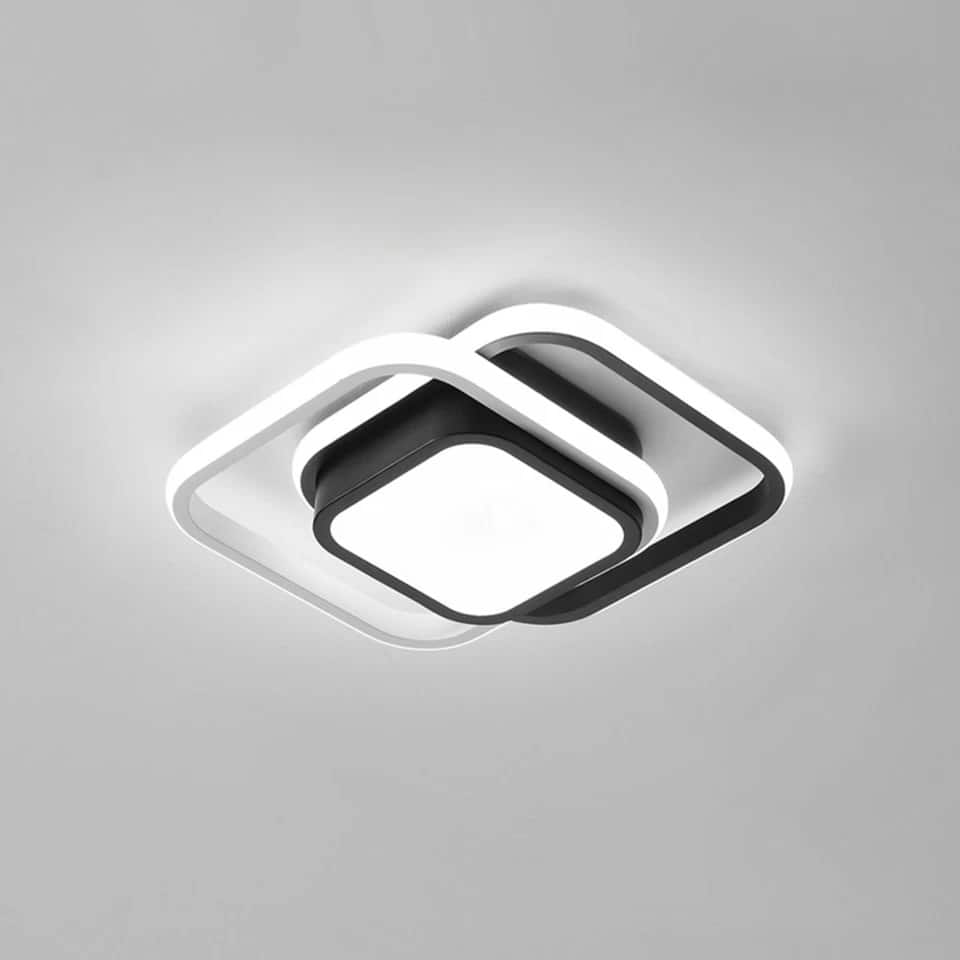 Back. Home Collection - Modern LED Ceiling Light Flush Mount Chandelier Fixture for Bedroom and Living Room.