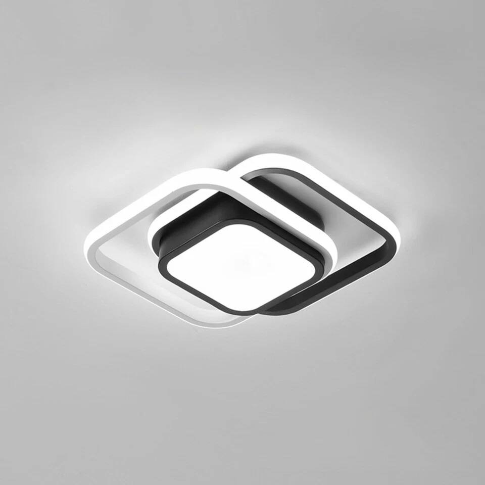 Back. Home Collection - Modern LED Ceiling Light Flush Mount Chandelier Fixture for Bedroom and Living Room.