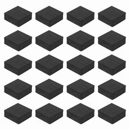 Unique Bargains - Single Sided Speaker Isolation Pads 50x50x20mm Square EVA Acoustic Foam Anti-Vibration Feet for Speaker Subwoofer, 32pcs - Black