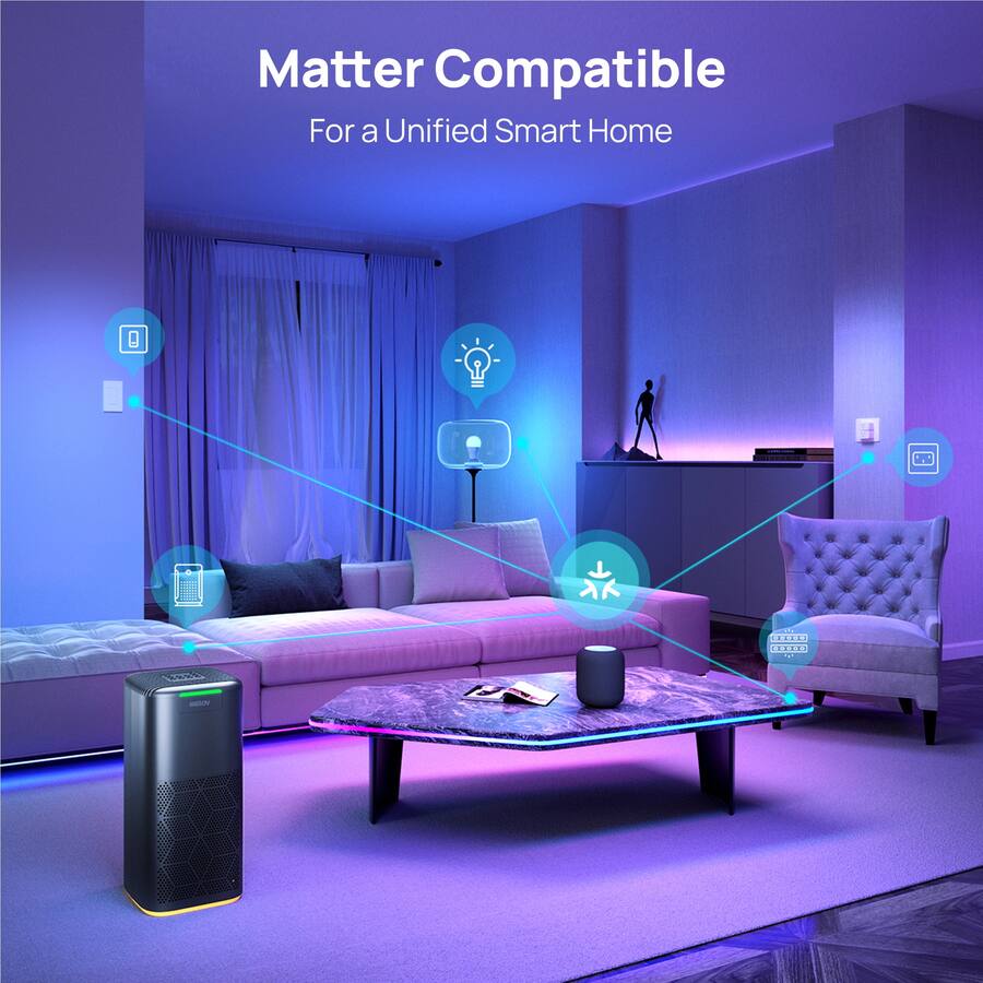 Linkind A21 Smart LED Bulb, Matter Compatible, 1600lm Color Changing (1 ...
