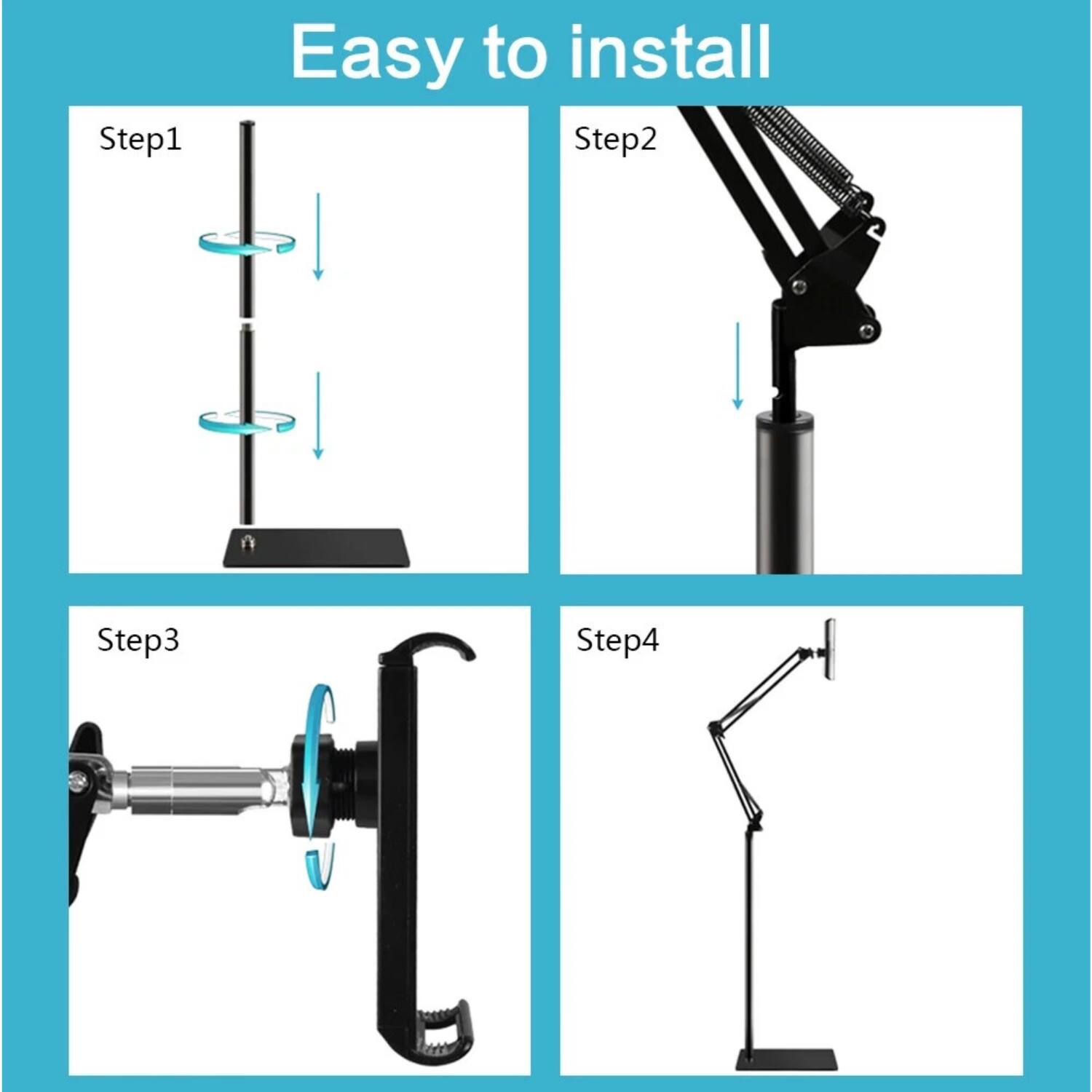 Step 1: Easy to install  
Step 2:  
Step 3:  
Step 4: