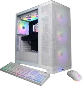 CyberPowerPC - Gamer Supreme Gaming Desktop - AMD Ryzen 7 7800X3D - 32GB Memory - NVIDIA GeForce RTX 5060 Ti 16GB - 2TB PCIe 4.0 SSD - White