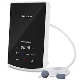 Ivation - Multipurpose Ozone Sterilizer for Air & Water, Portable Deodorizing & Disinfecting System - White