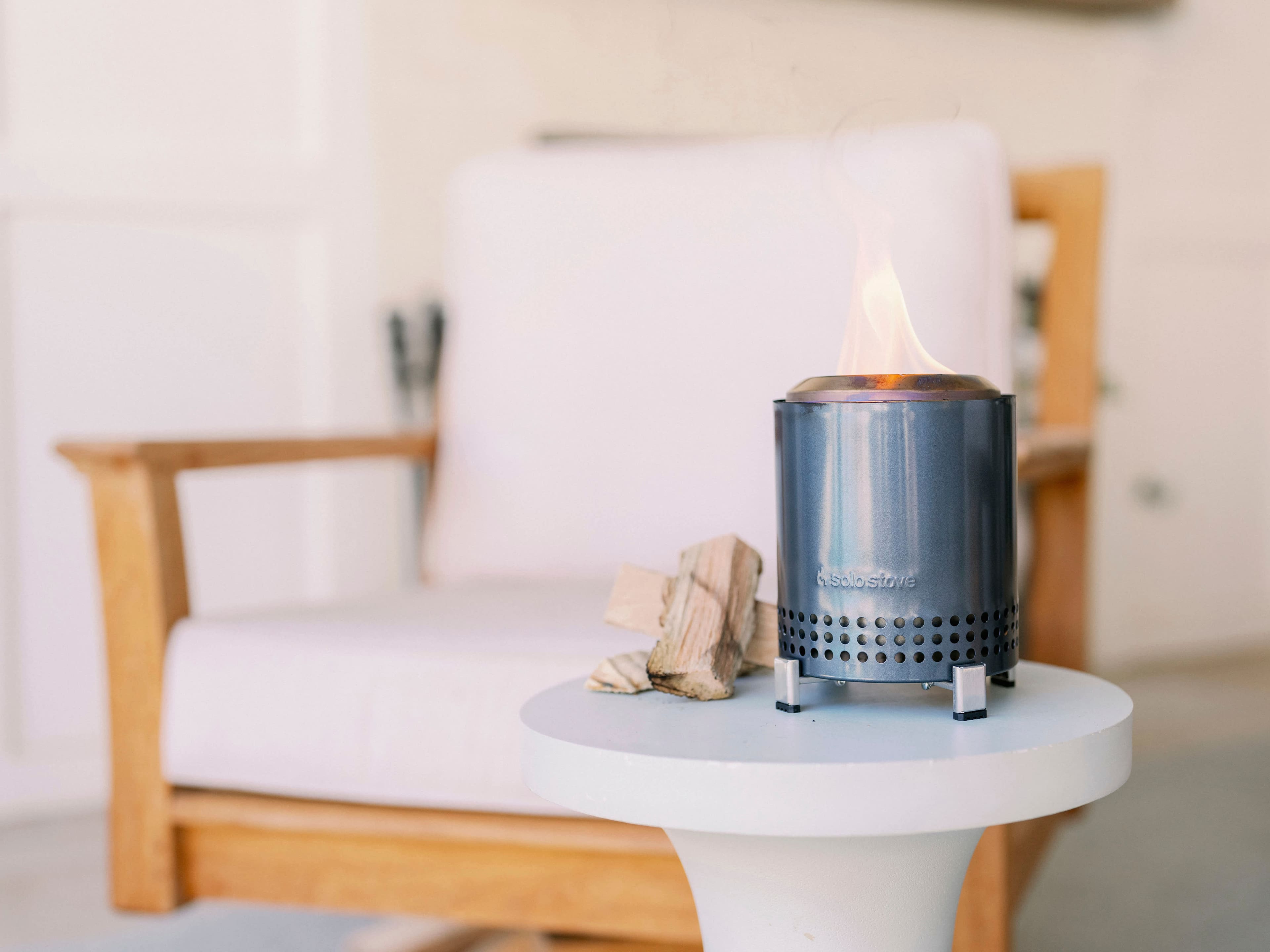 Alt View 11. Solo Stove - Mesa XL Firepit - Gunmetal Metallic.