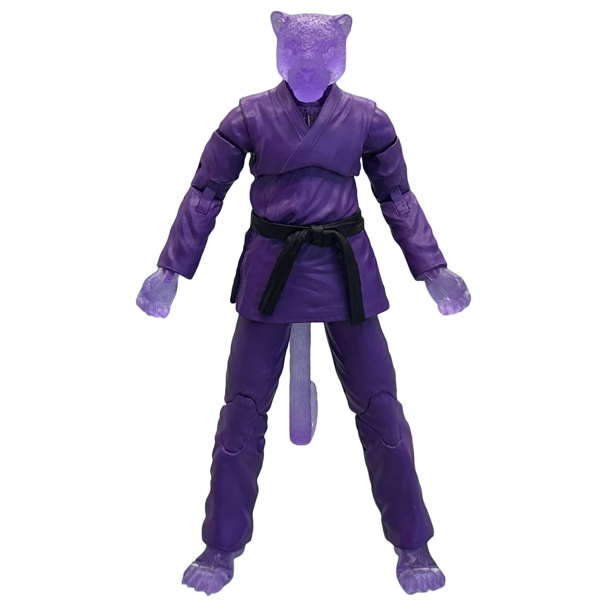 Alt View 4. Icon Heroes - Zoo Jitsu Fighters 6 Inch Action Figure | Paulo the Panther Supercharged - Purple.