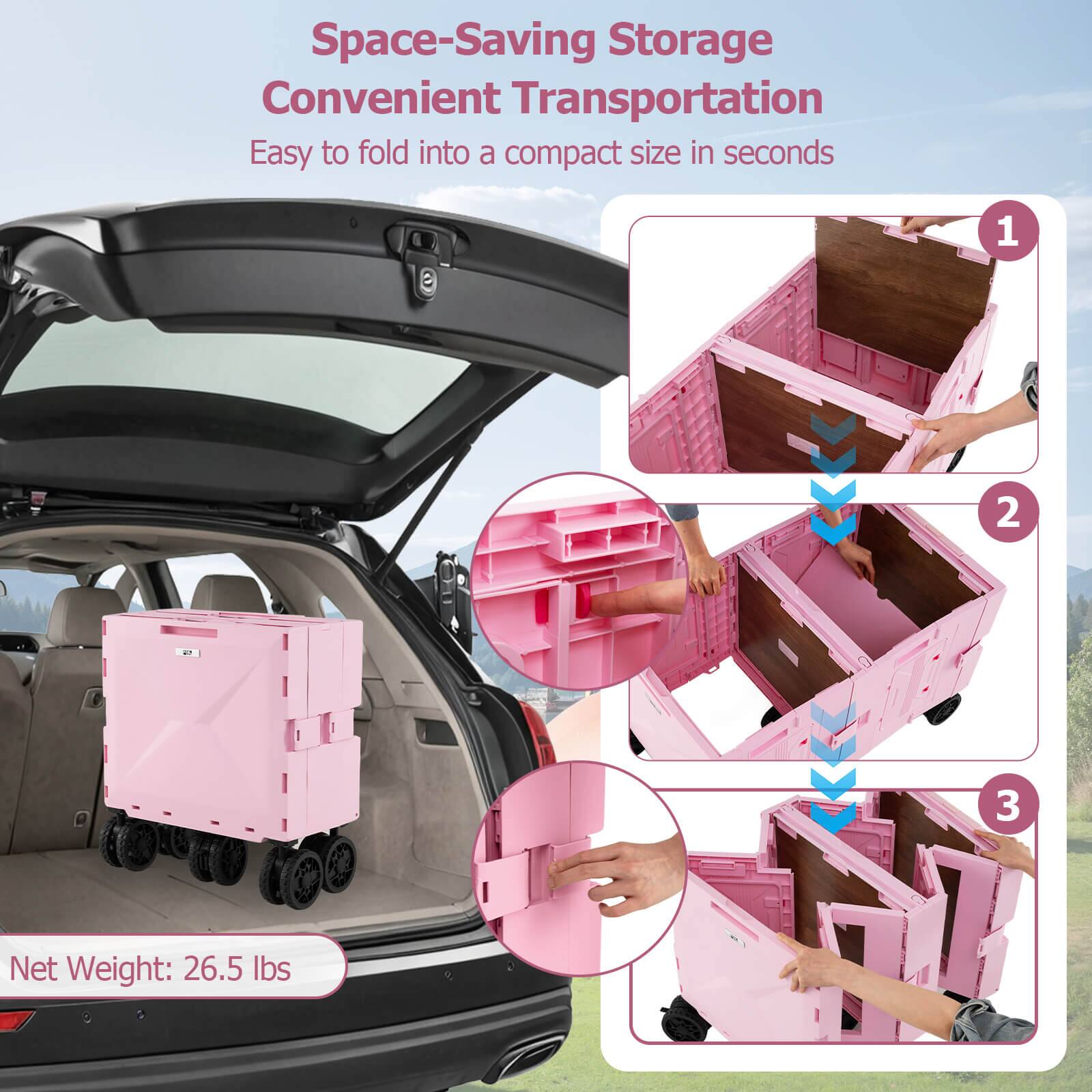 Space-Saving Storage  
Convenient Transportation  
Easy to fold into a compact size in seconds  

Net Weight: 26.5 lbs