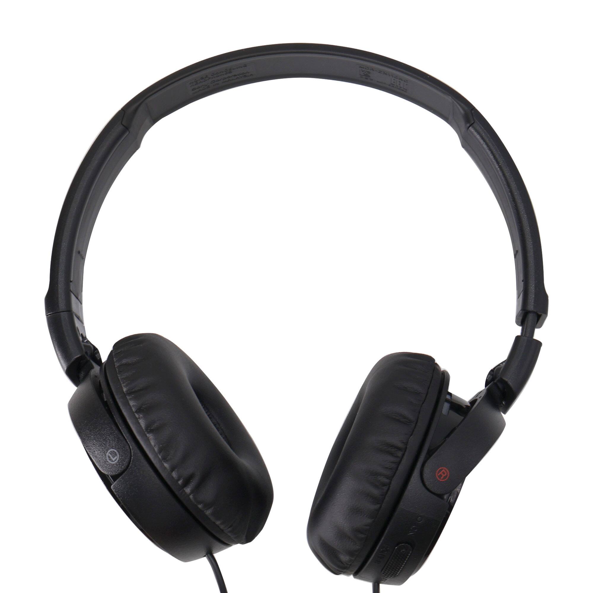 Back. Sony - Sony XB100 Waterproof Bluetooth Speaker Black + MDR-ZX110 Wired Headphones Black - Black.