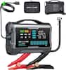 VANTRUE POWER (CAR CK BoiS WSTART READY BOOST A! BAR PSI Kg/cm² VA 100 % CURRENT I TARGET I 108 250 VANTRUE POWER JS3 3 IN 1 MAX PRESSURE 160PSI BUTO BOOST LED LIGHT Ue + Iv uNat SWITCH