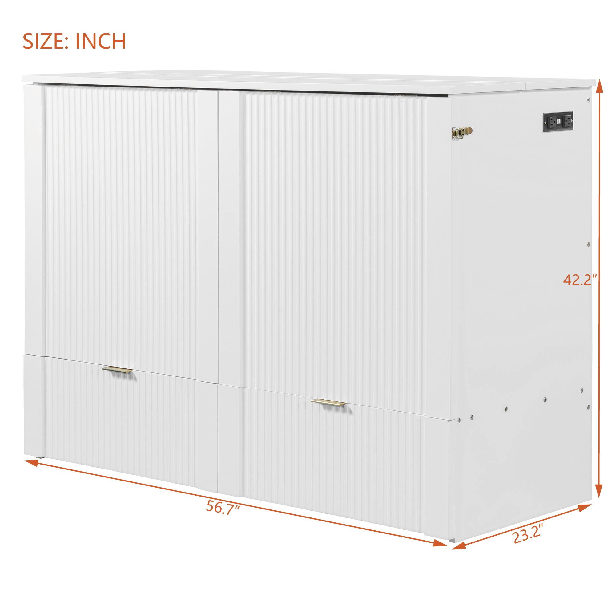 SIZE: INCH  
42.2"  
56.7"  
23.2"