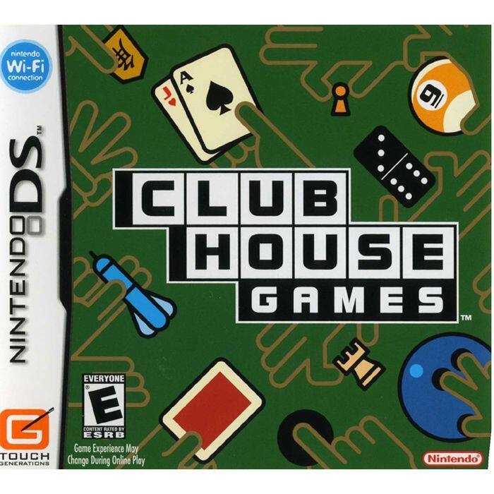 Nintendo Wi-Fi Connection  
NINTENDO DS  
CLUB HOUSE GAMES  
EVERYONE E  
CONTENT RATED BY ESRB  
Game Experience May Change During Online Play  
Nintendo  
G TOUCH GENERATIONS