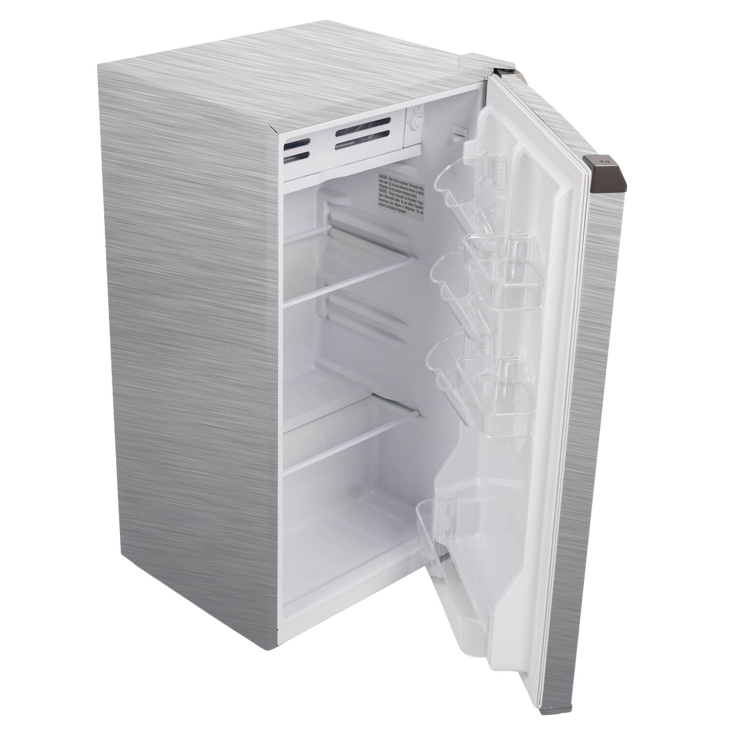 Alt View 4. Frigidaire - 3.2-Cu. Ft. Refrigerator - Stainless Steel.