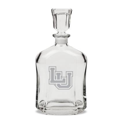 Front. Jardine - Lamar Cardinals Team Design 23.75oz. Crystal Whiskey Decanter - Multicolor.