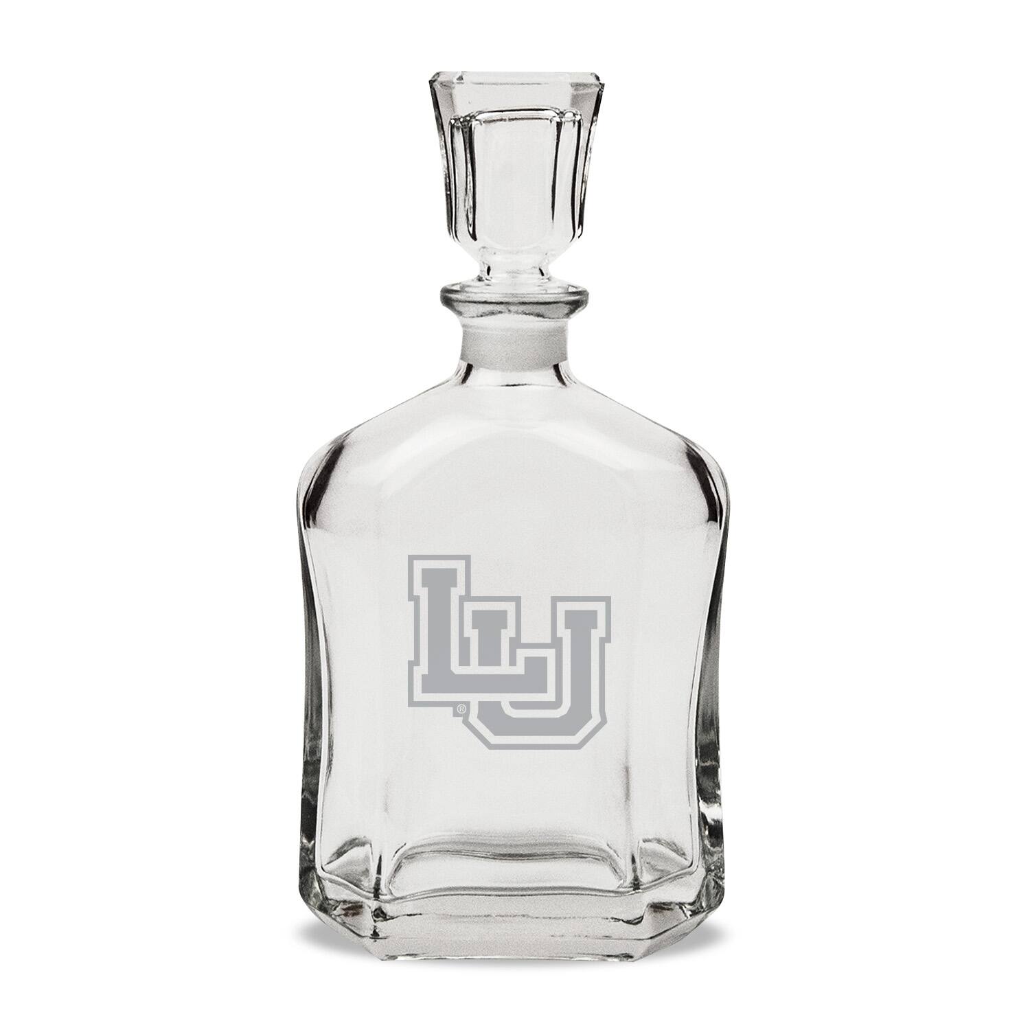Front. Jardine - Lamar Cardinals Team Design 23.75oz. Crystal Whiskey Decanter - Multicolor.