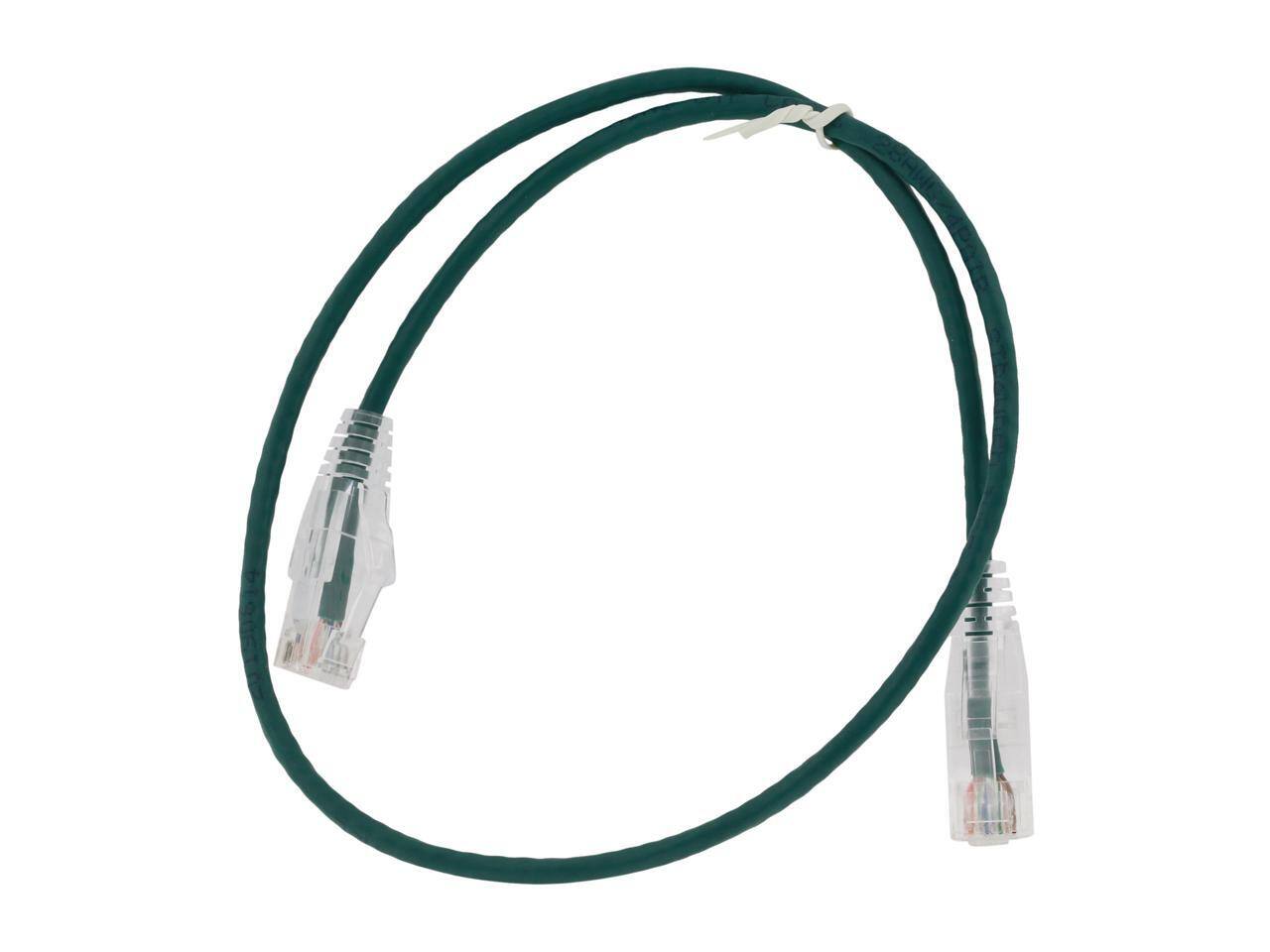 Alt View 1. Nippon Labs - Nippon Labs 28 AWG Snagless Cat6 Ethernet Cable - 2ft, Green.