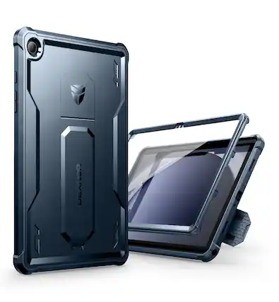 Front. Dexnor - Case for Samsung Galaxy Tab A9+ Plus 2023 with Screen Protector Heavy Duty Shockproof Full Body Protective Tablet Cover - Navy Blue.