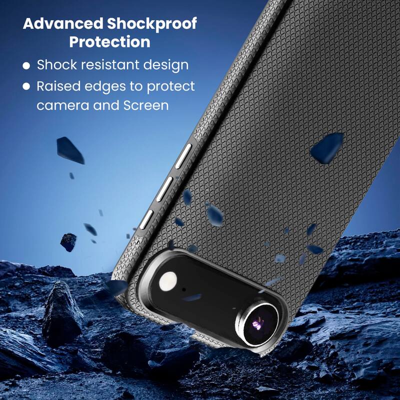 Advanced Shockproof Protection

- Shock resistant design
- Raised edges to protect camera and Screen