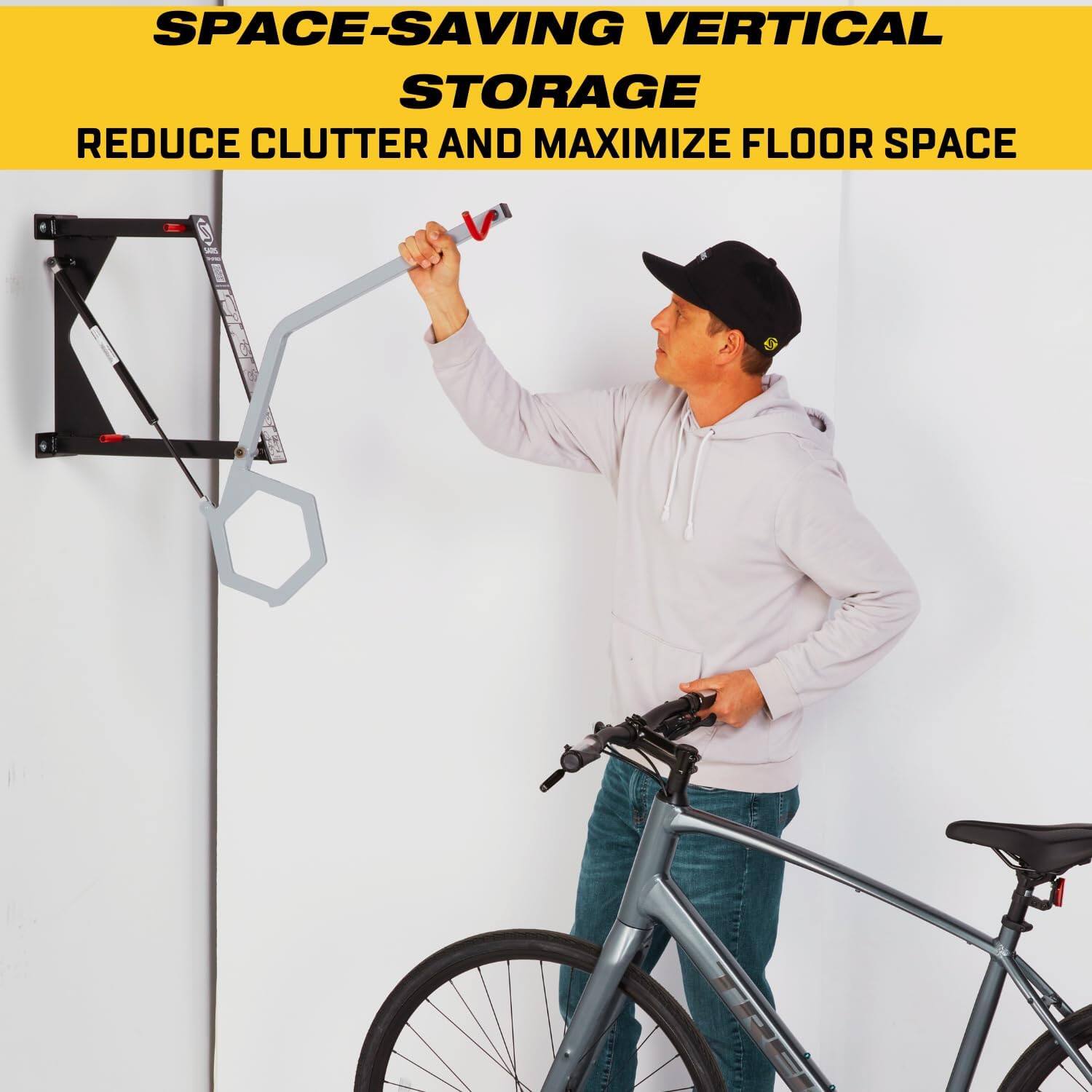 SPACE-SAVING VERTICAL STORAGE  
REDUCE CLUTTER AND MAXIMIZE FLOOR SPACE