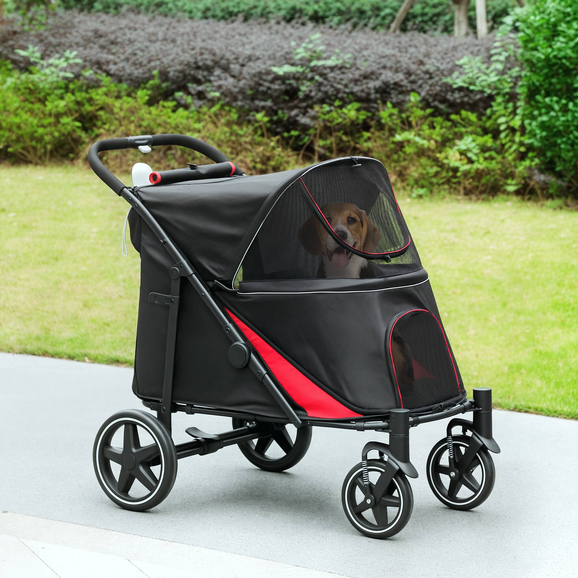 Alt View 1. Pawhut - Foldable Dog Stroller for M, L Dogs.