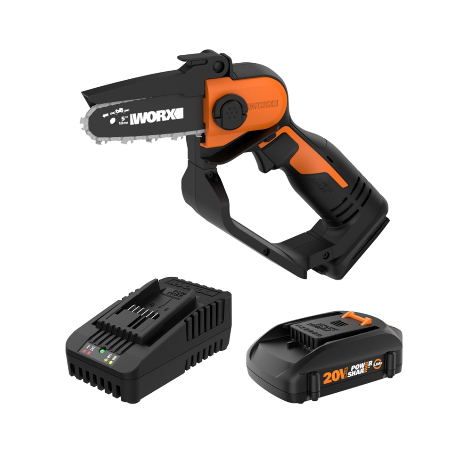 WORX 20V 5 Cordless Pruning Saw (1 x 2.0 Ah Battery and 1 x Charger) Black  WG324 - Best Buy