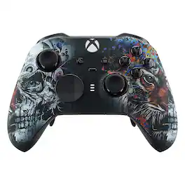 Custom Controllerzz - Custom Elite Series 2 Wireless Controller for Xbox Series X, Xbox Series S, Xbox One - Tiger Skull