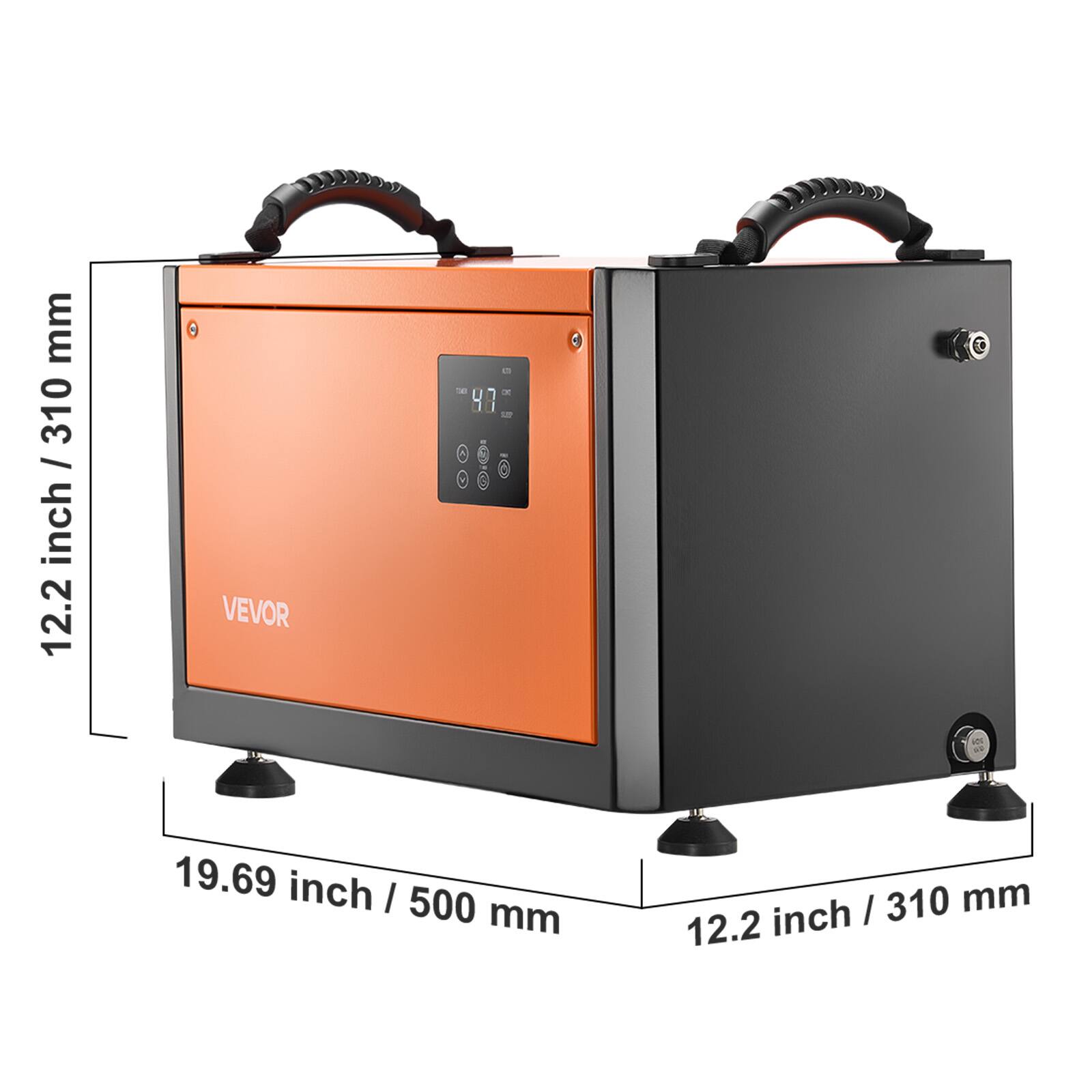 mm 310 / inch 12.2  
VEVOR  
30 47  
19.69 inch / 500 mm  
/ 310 mm 12.2 inch