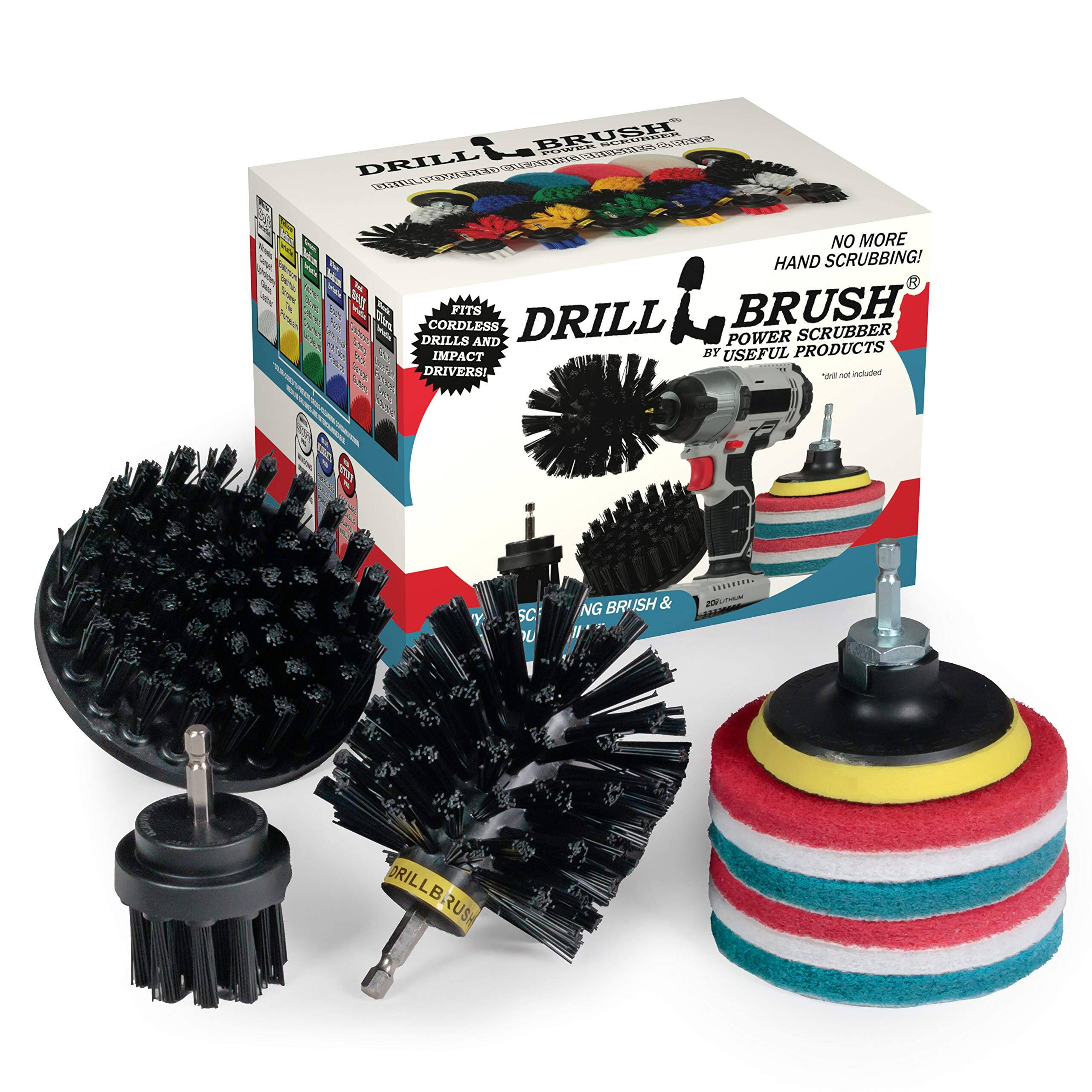 DRILL BRUSH PW PR SWEN aiids A SIV  DRILL N   E ESBA 0S NO MORE HAND SCRUBBING! & DRILLS CORDLESS FITS AND DRILL  POWER BRUSH SCRUBBER IMPACT BY USEFUL PRODUCTS DRIVERSI -  included ete Y SC NL NG BR RUISH & 1I ......... nTAN AN ORILLB  RUS