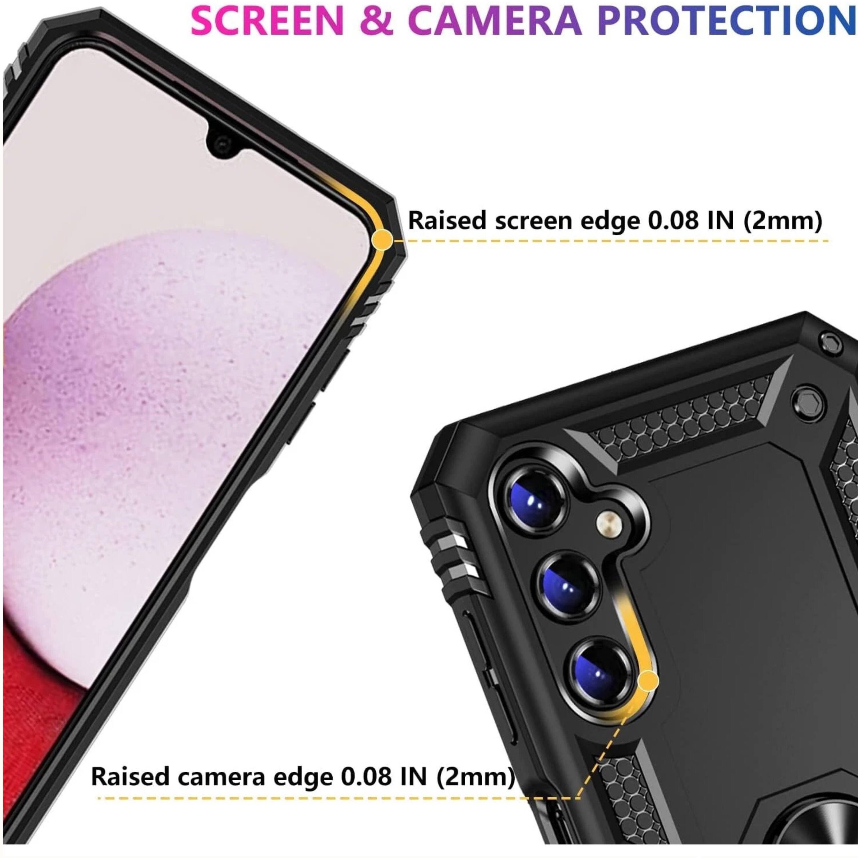 SCREEN & CAMERA PROTECTION

Raised screen edge 0.08 IN (2mm)

Raised camera edge 0.08 IN (2mm)