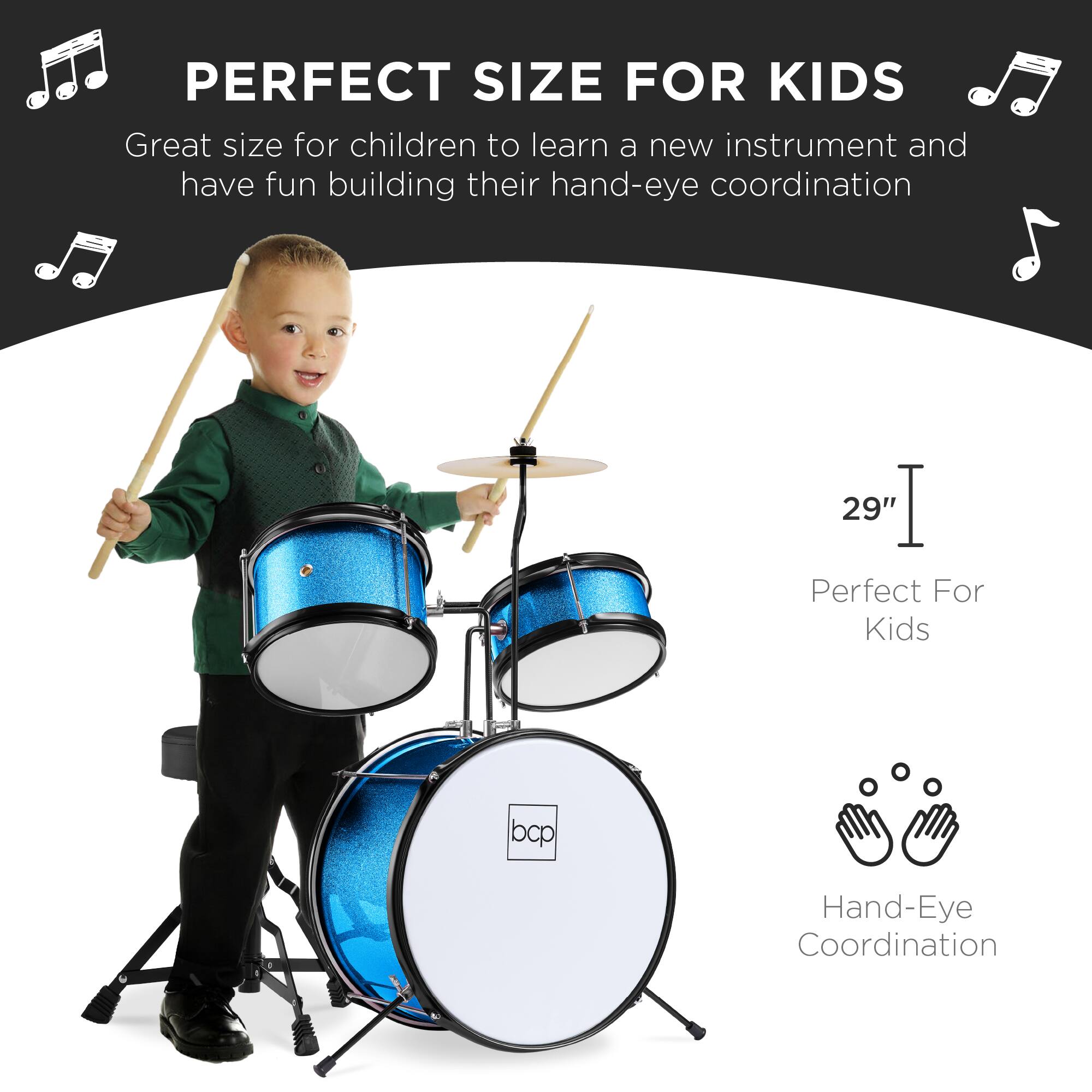 PERFECT SIZE FOR KIDS

Great size for children to learn a new instrument and have fun building their hand-eye coordination

29" Perfect For Kids

Hand-Eye Coordination