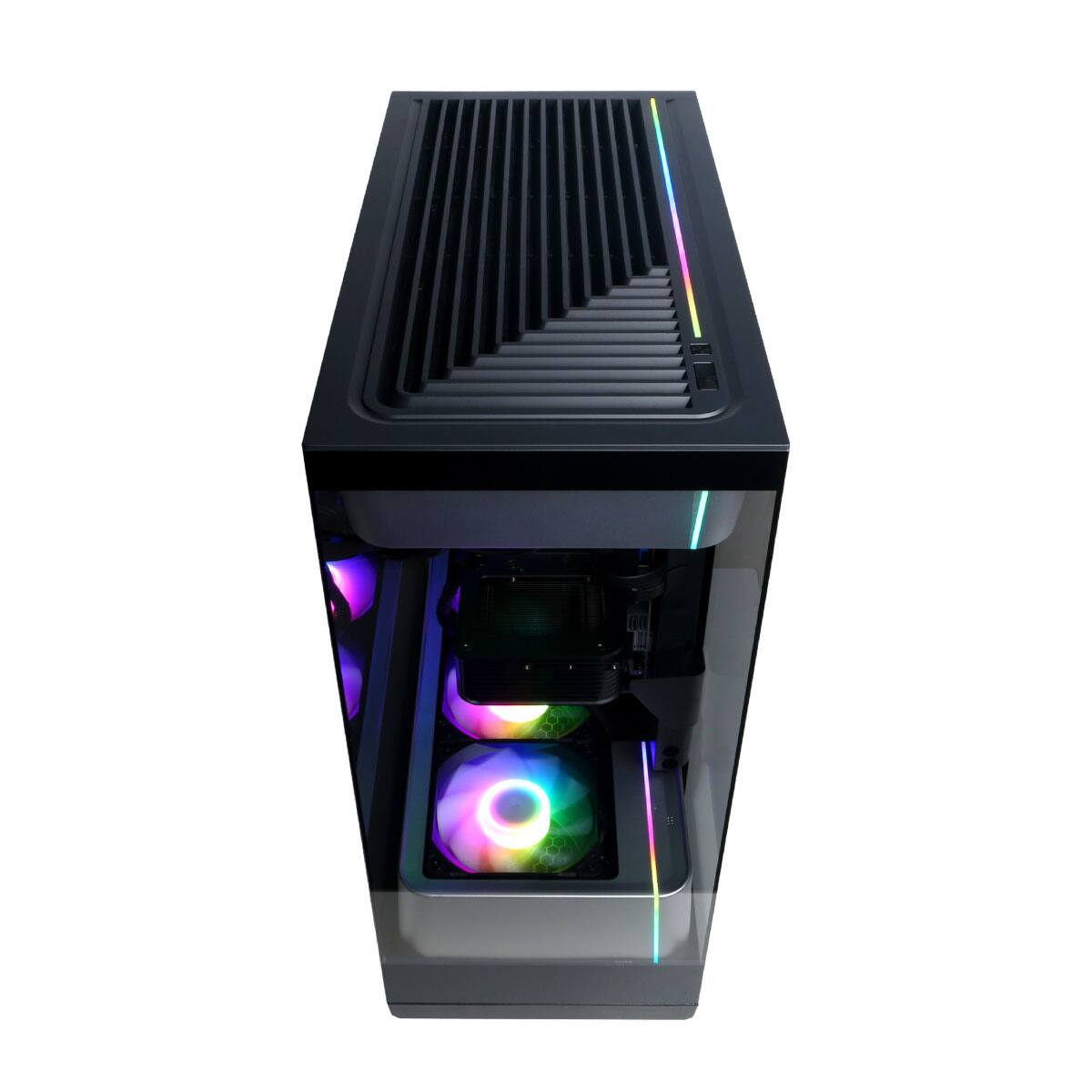 Alt View 13. CyberPowerPC - Gaming Desktop - AMD Ryzen 7 9800X3D - NVIDIA GeForce RTX 5070 12GB - 32GB DDR5 - 2TB PCIe 4.0 SSD Storage - Black.
