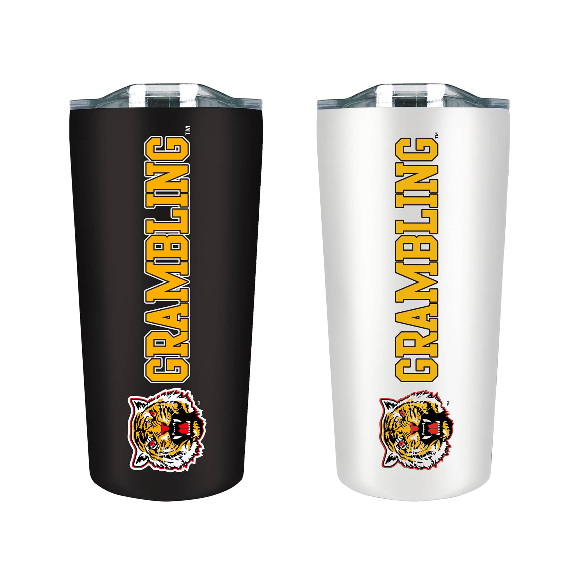 The Fanatic Group - Grambling Tigers 18oz. Soft Touch Tumbler Two-Piece Set - Multicolor