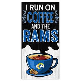 Fan Creations - Los Angeles Rams 6" x 12" Coffee Wall Art - Multicolor