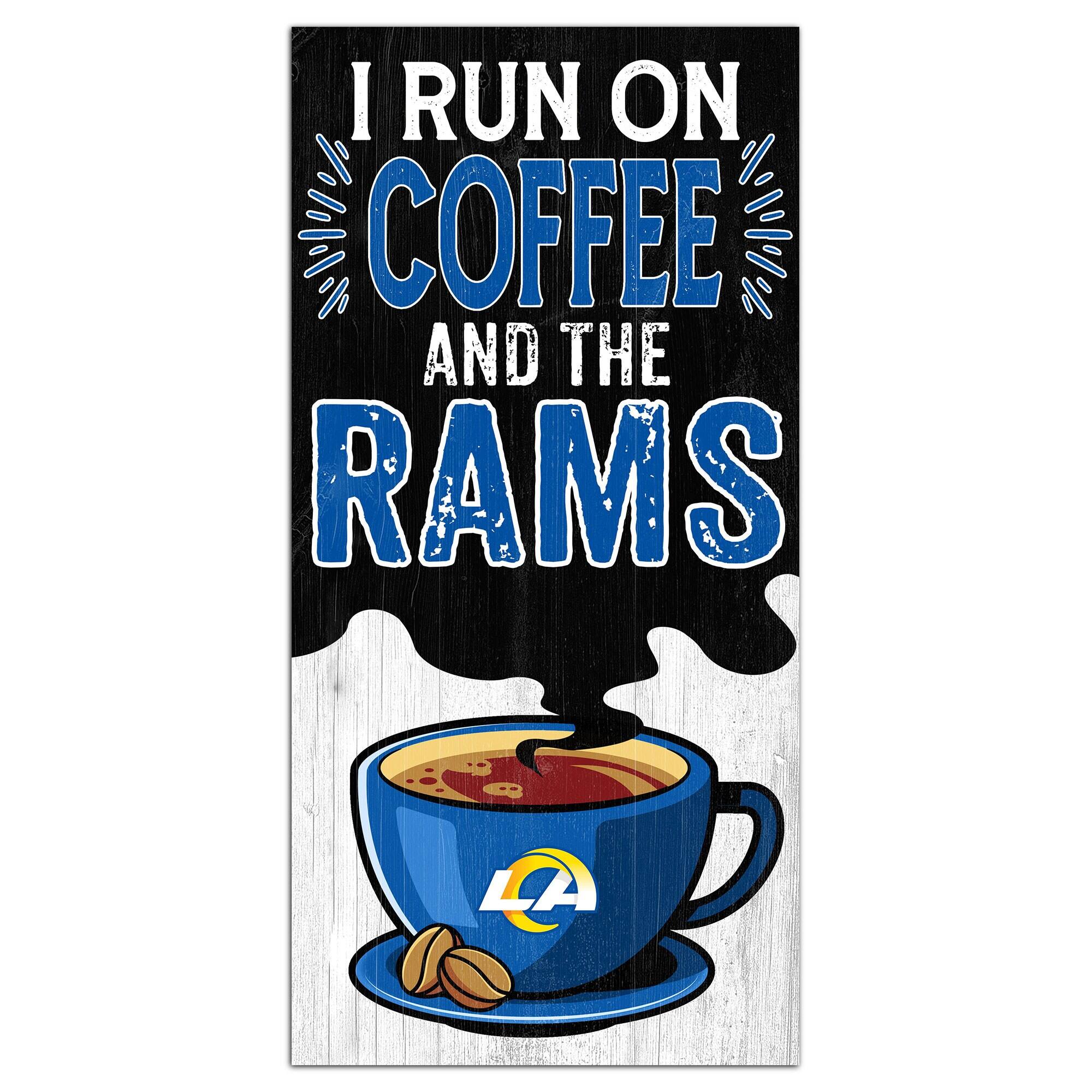 Los Angeles Rams 6" x 12" Coffee Wall Art