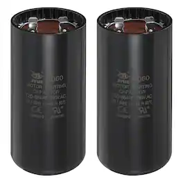 Unique Bargains - 2pcs CD60 Capacitor 720-864 Mfd, 250 VAC Run Motor Start for Electric Fan/Well Pump