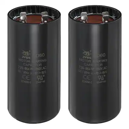 JYUD CD60 MOTOR STARTING CAPACITOR 720-864 uF 250V.AC 50 I 60Hz -10/+ 65 -10 /+ 65C SIE CE LR IEC60252-2 E342198
JYUP CD60 MOTOR STARTING CAPACITOR 720-864 uF 250V.AC 50 I 60Hz 65C SIE -10 /+ CE IR IEC60252-2 E342198