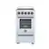 Front. Forno Appliances - Pallerano 2.05 Cu. Ft. Freestanding Electric Range with Antique Brass Accessories - White.