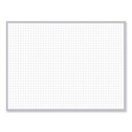 Ghent - Non-Magnetic Whiteboard with Aluminum Frame, 48" x 35.81", White Surface, Satin Aluminum Frame
