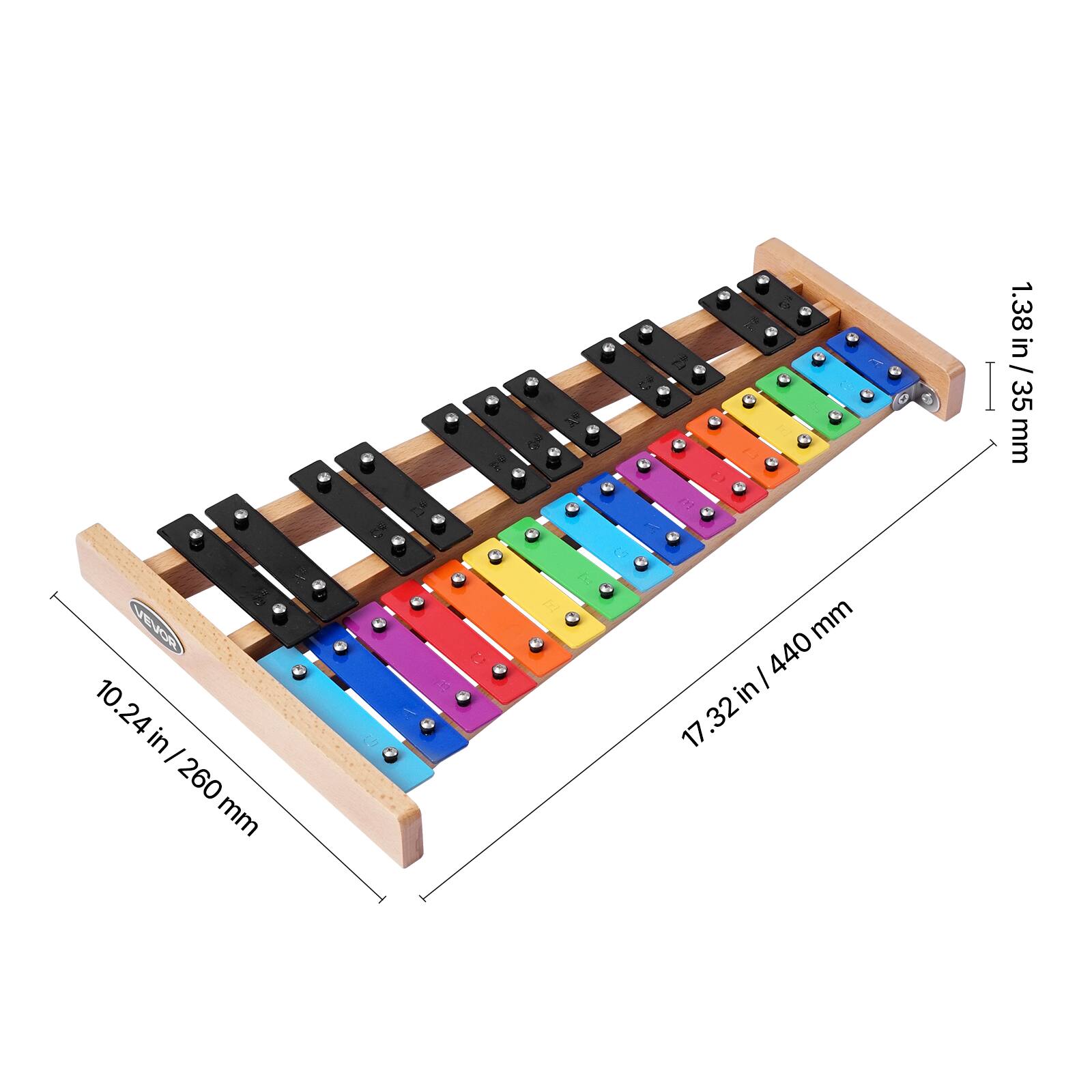 2 - 3 I 1.38 in / 35 mm  
7 RovI  
10.24 in / 260 mm  
440 mm  
17.32 in / 440 mm