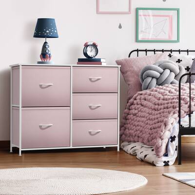 Sorbus Kids Dresser with 5 Drawers, Storage Chest Organizer Unit with Steel Frame, Wood Top & Handle Pink DRW-5D - Best Buy Sorbus Kids Dresser with 5 Drawers, Storage Chest Organizer Unit with Steel Frame, Wood Top & Handle Pink DRW-5D - Best Buy