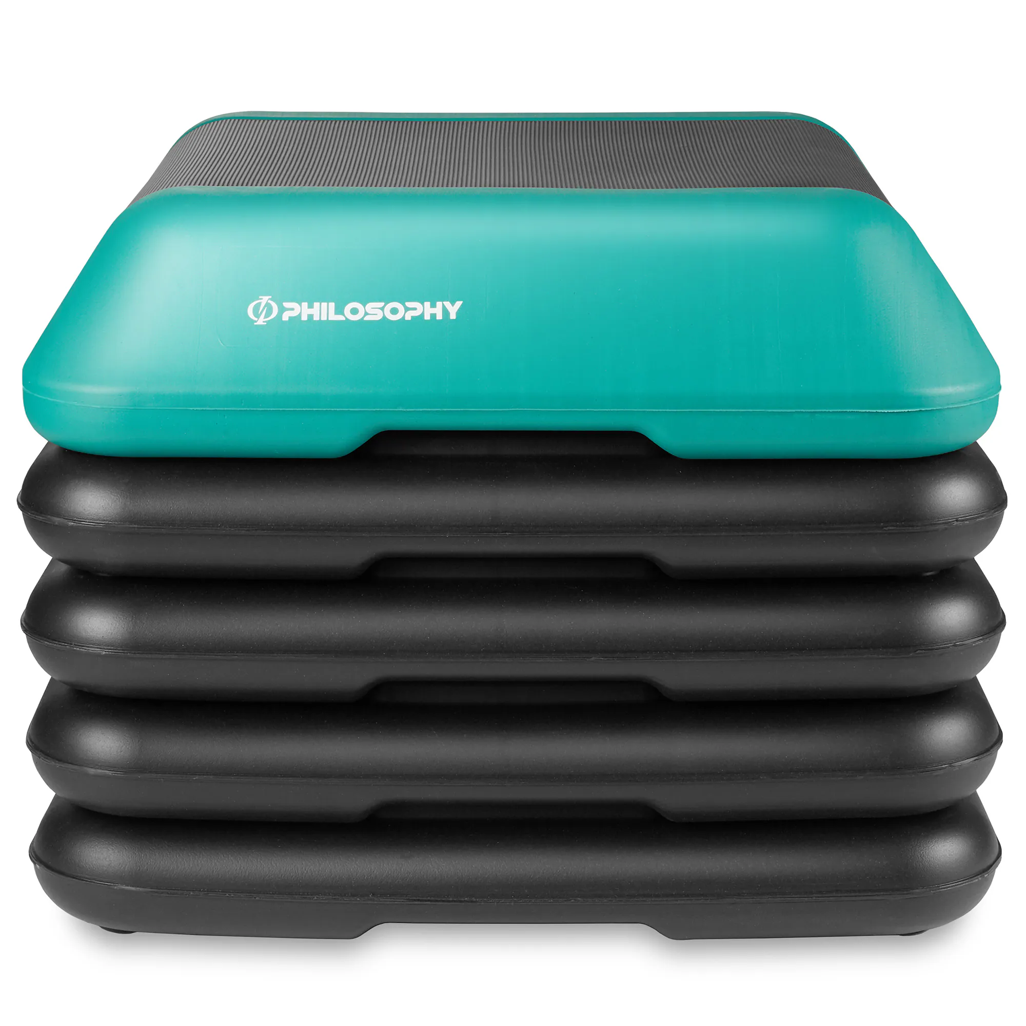 Alt View 1. Philosophy Gym - Aerobic Exercise Adjustable High Step Platform with 4 Risers - Green.