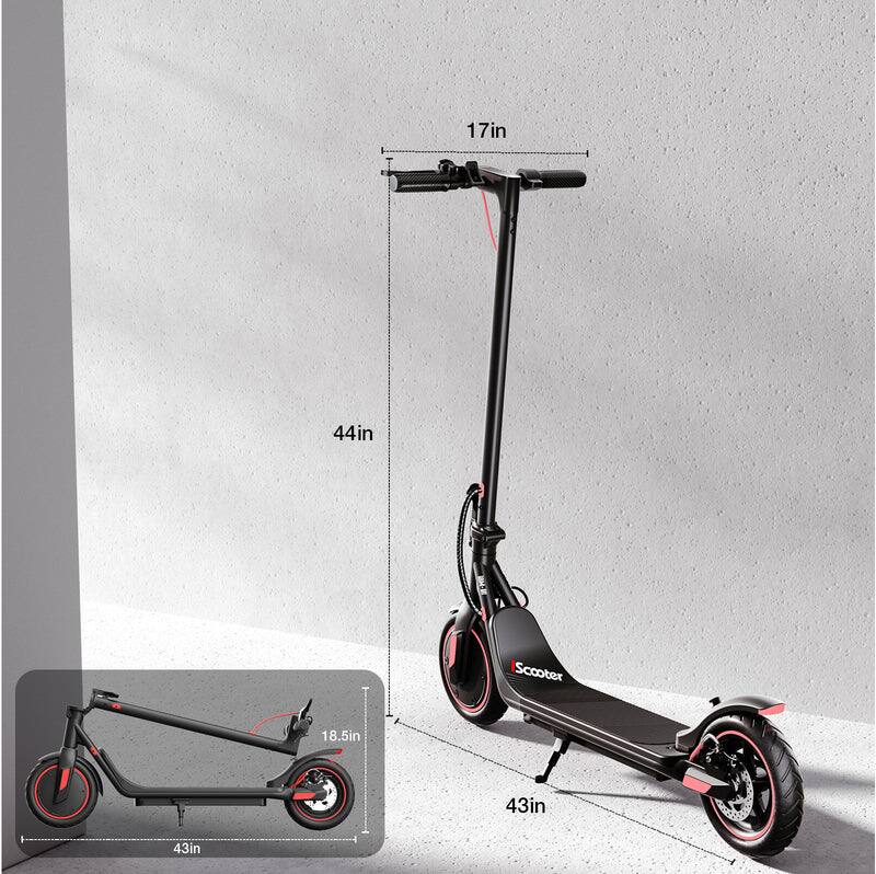17in 44in Scooter 18.5in 43in