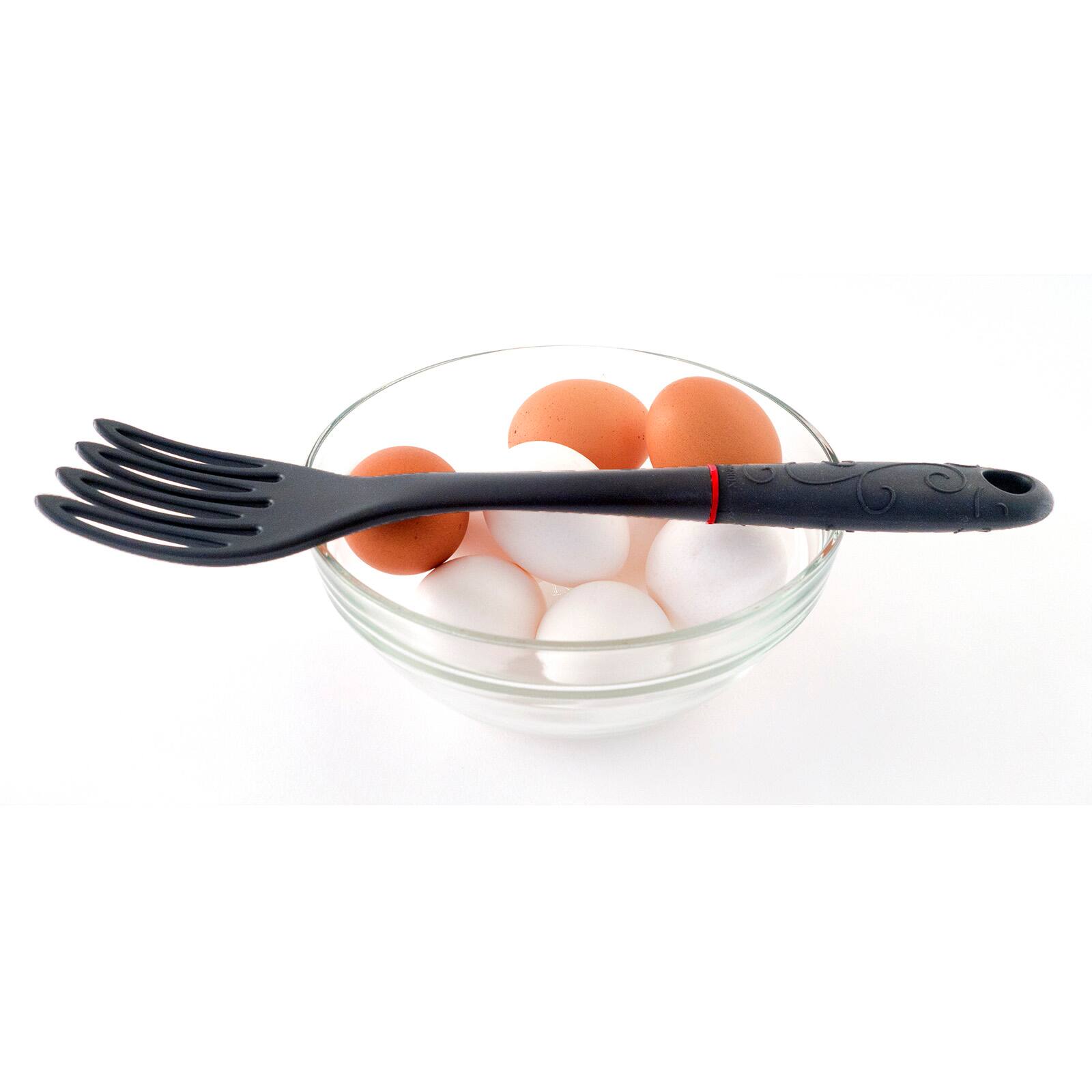 Alt View 6. Norpro - Grip-EZ Jumbo Fiskie Fork and Whisk Combo Kitchen Tool, 11-Inch, Black - Black.