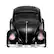 Alt View 1. QFX - Retro Car Portable Bluetooth Speaker with Bass Radiator and LED Lights - Black.