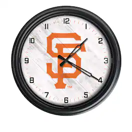 Holland Bar Stool Co. - San Francisco Giants Indoor/Outdoor LED Wall Clock - Multicolor
